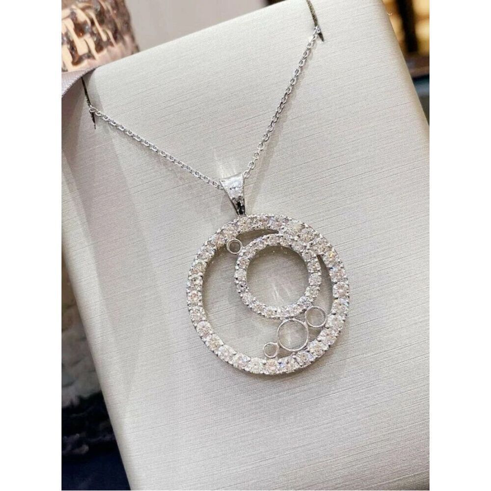 Circle Of Life Necklace 1.90 Ct Moissanite pendant necklace